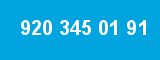 920 345 01 91 920 345 01 91